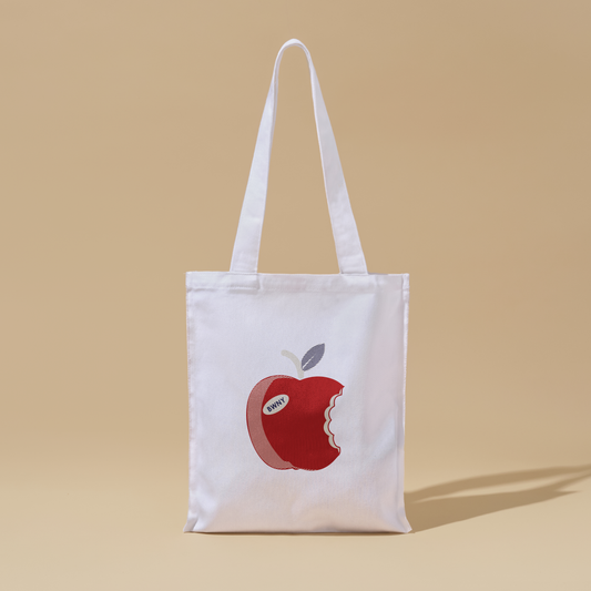 WHITE BOHO TOTE