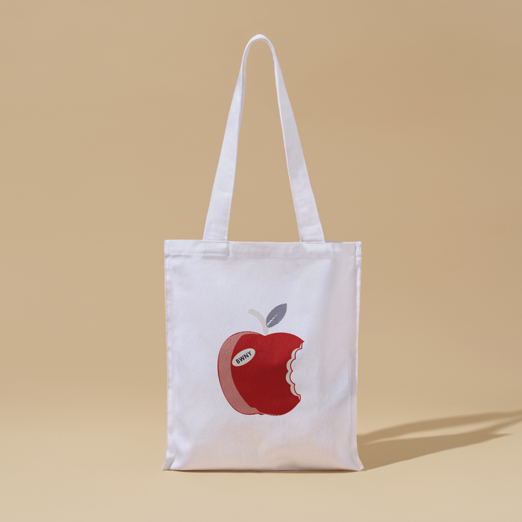 WHITE BOHO TOTE