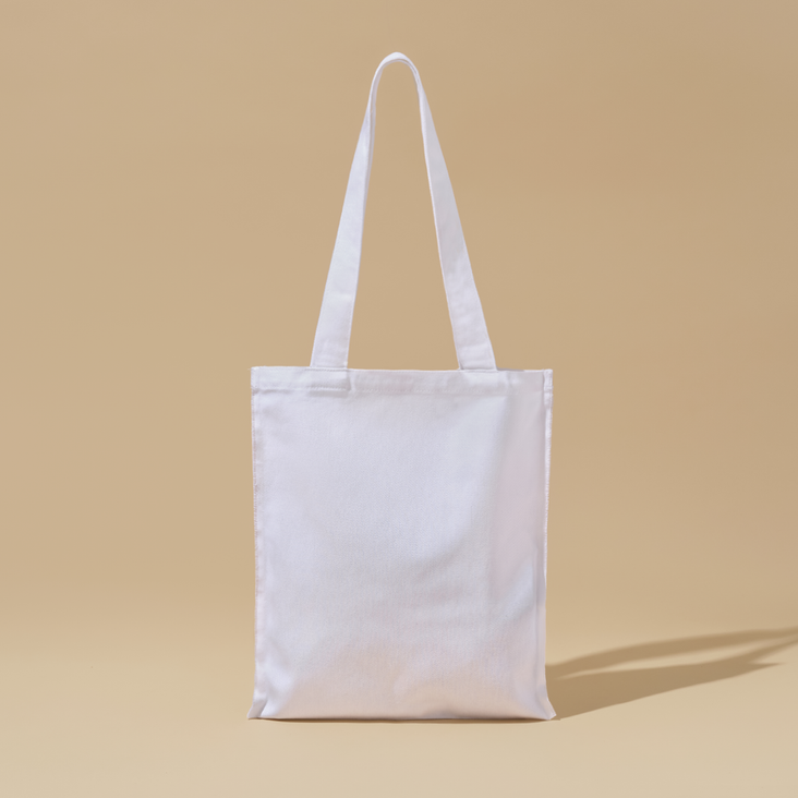 WHITE BOHO TOTE