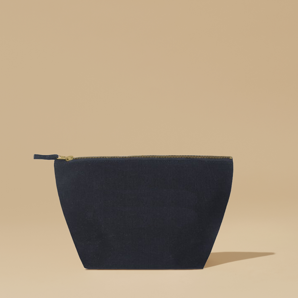 BLACK CANVAS POUCH